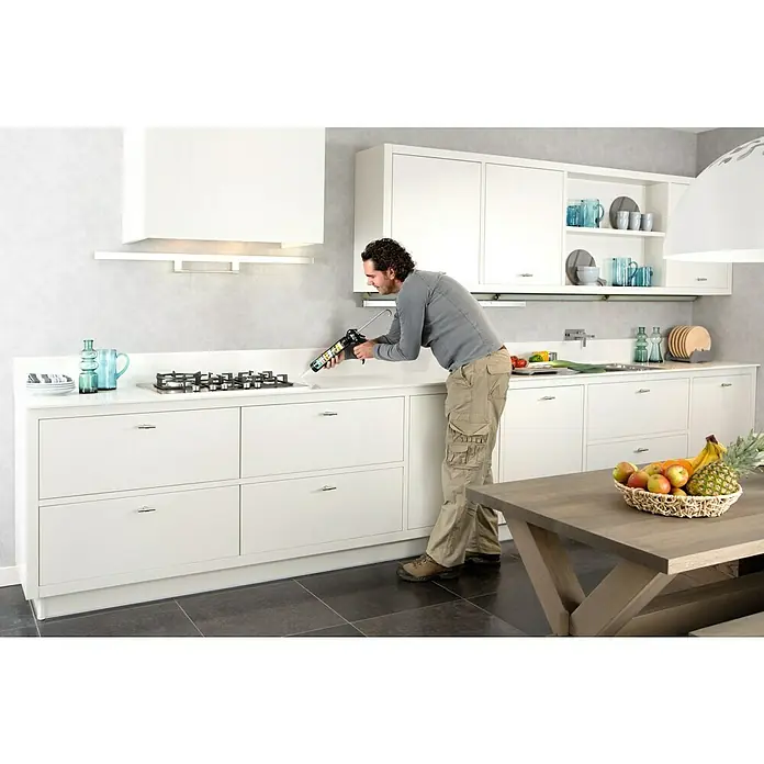 Bison Siliconenkit Super Silicone Kitchen - 310 ml, Transparant - Toepassingsvoorbeeld