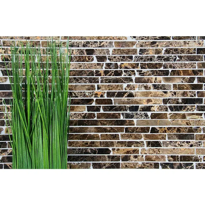 Mosaikfliese MOS BRICK 476 - 32,2 x 30,5 cm, Braun, Matt - Stimmungsaufnahme