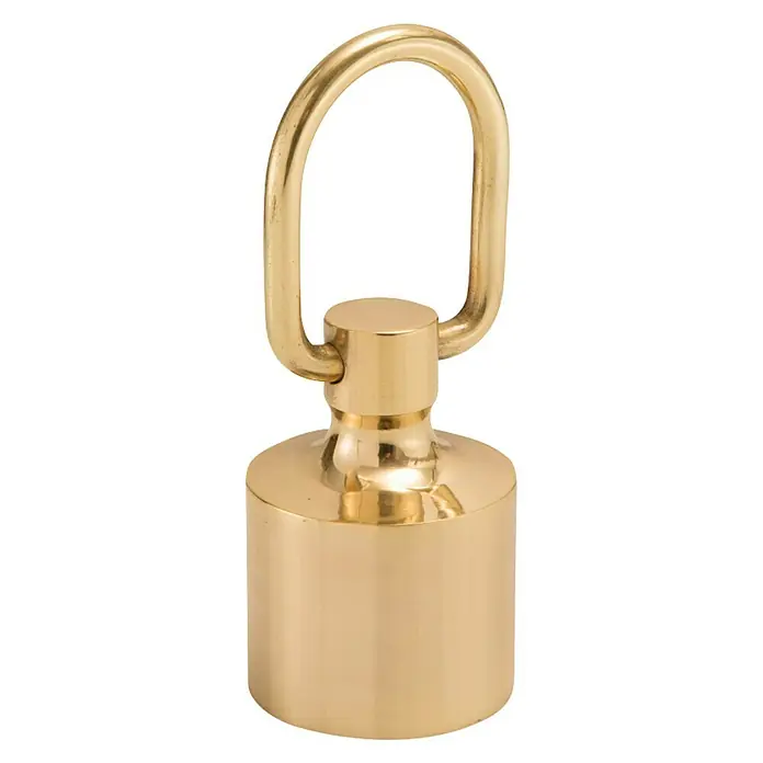Stabilit Krajnji element - D x Š: 90 x 45 mm, Za uže promjera: 30 mm, Polirano - Pogled sprijeda