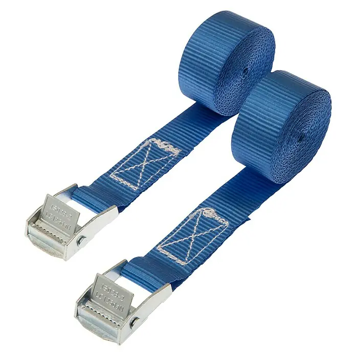 Alpha Tools Correa de sujeción - 2,5 m x 2,5 cm, Carga soportada: 125 kg, Con hebilla de apriete - Vista descendente