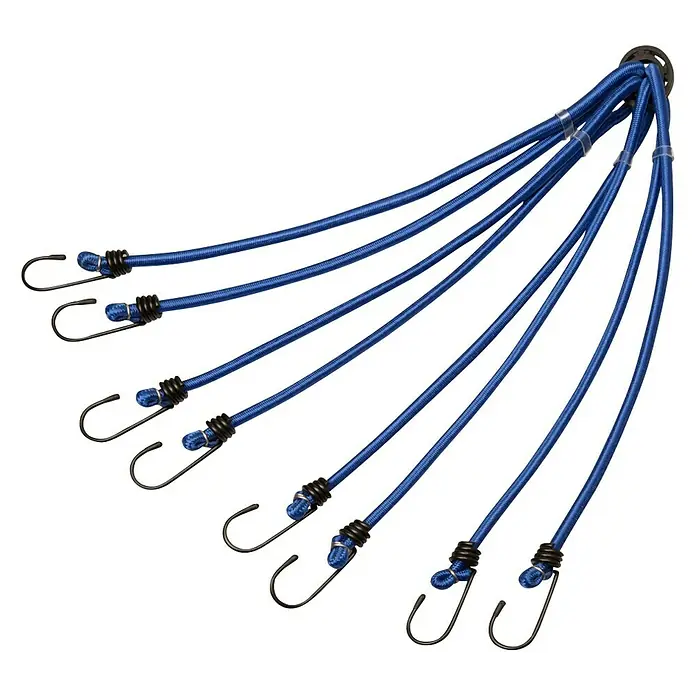 Alpha Tools Poggyászfeszítő - A karok száma: 8 db, Hosszúság: 80 cm, Terhelhetőség: 7 kg - Felülnézet
