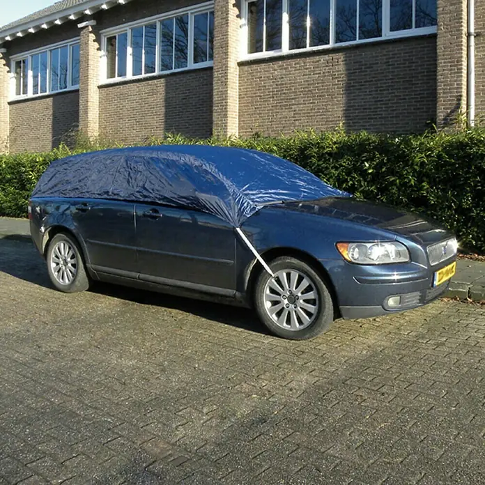 Carpoint Autohoes Dak Stationwagon Polyester L 322 x 175 x 45 cm - Materiaal: Polyester, Kleur: Blauw - Toepassingsvoorbeeld