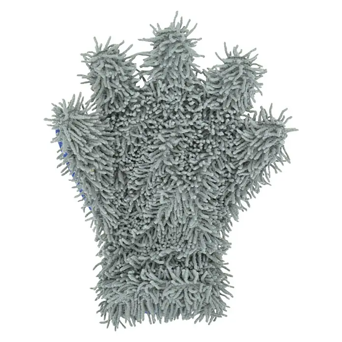 Protecton Poetshandschoen 2 In 1 - Blauw, Microvezels - Bovenaanzicht