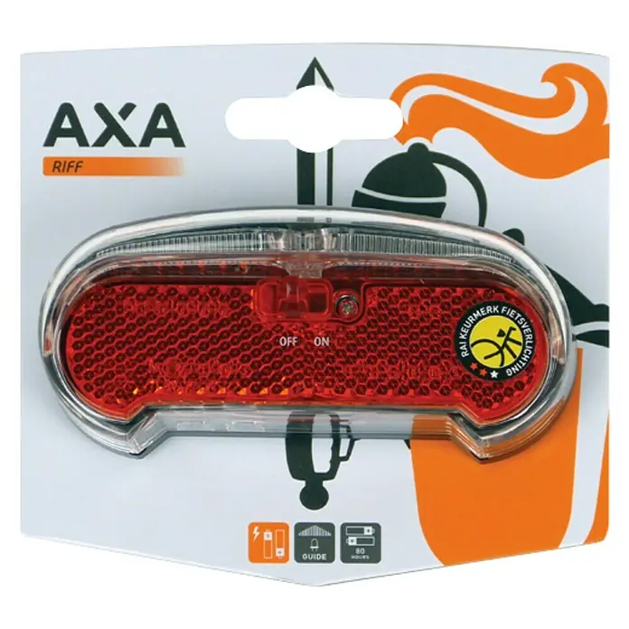 Axa Achterlicht Fiets Riff - Led, Geschikt voor: Fietsen - Top-down weergave