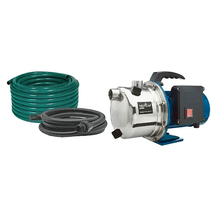 Neptun Juego bomba para el jardín Set NCGP-E 100/2 i - 1.000 W, Capacidad de bombeo máx.: 4.600 l/h - Vista angular