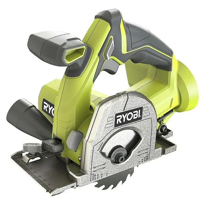 Ryobi ONE+ Sierra de incisión de batería R18MMS‐0 - 18 V, Sin batería, Número de revoluciones de marcha en vacío: 4.250 r.p.m. - Vista angular