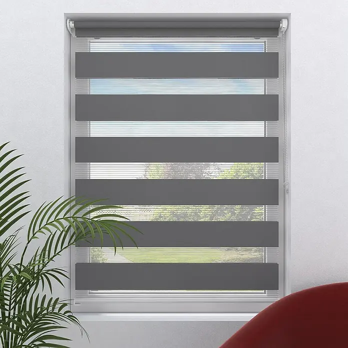 Expo Ambiente Doppelrollo Mini - B x H: 75 x 150 cm, Grau - Stimmungsaufnahme