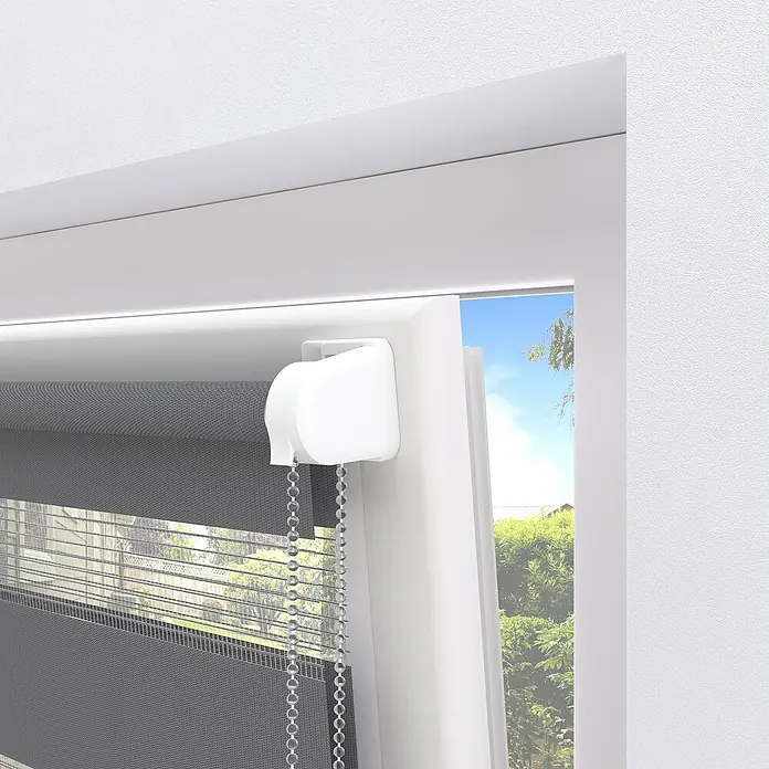 Expo Ambiente Doppelrollo Mini - B x H: 45 x 150 cm, Grau - Detailaufnahme