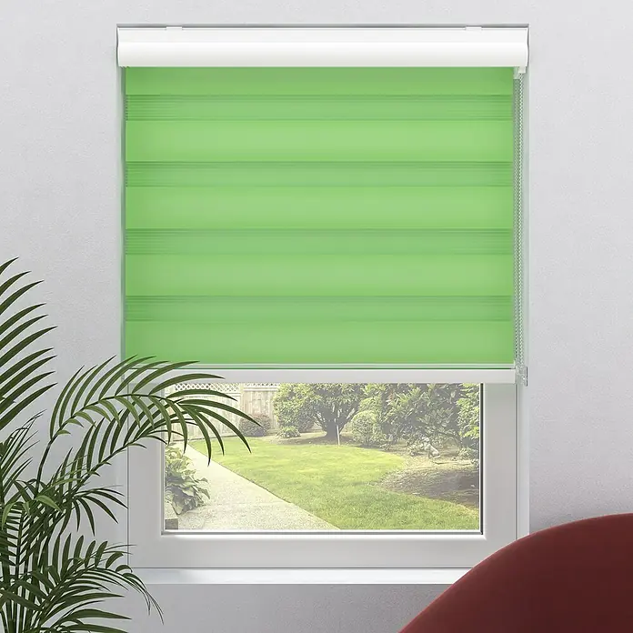Expo Ambiente Doppelrollo mit Kassette - B x H: 90 x 220 cm, Grün - Stimmungsaufnahme
