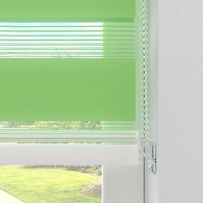 Expo Ambiente Doppelrollo mit Kassette - B x H: 90 x 220 cm, Grün - Detailaufnahme