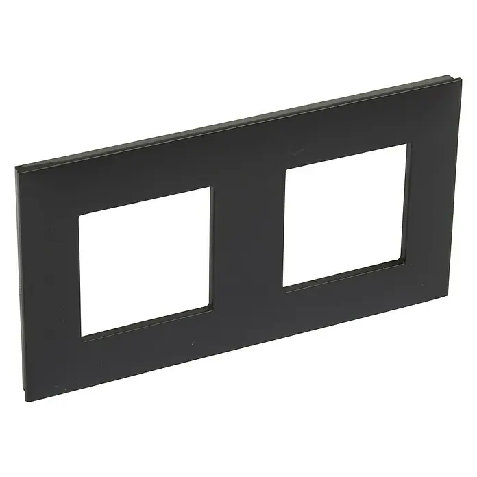 Legrand Valena Next Marco - Negro/Cobre, x 2, Plástico, Montaje en la pared - Vista angular