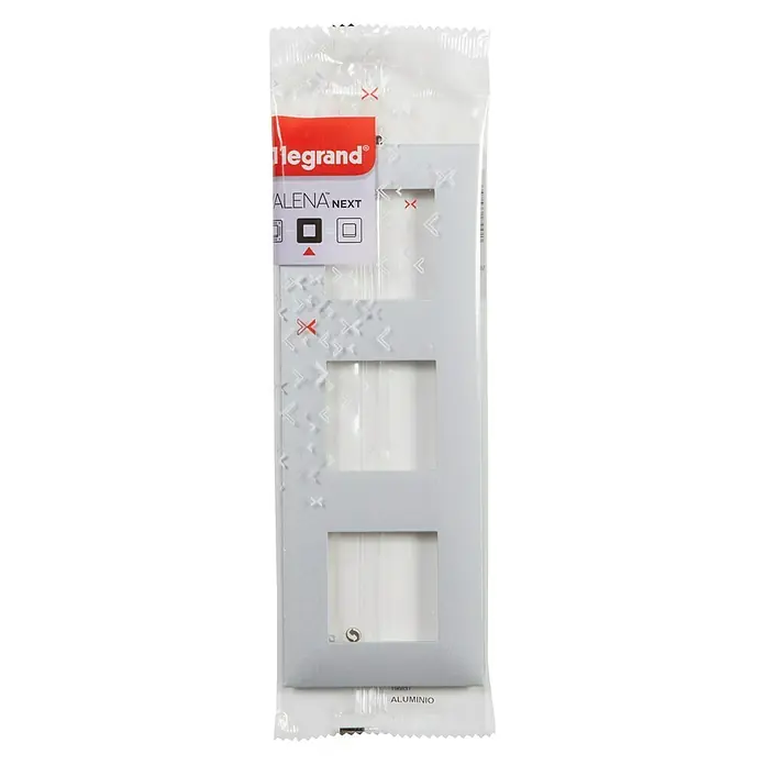 Legrand Valena Next Marco - Aluminio, x 3, Plástico, Montaje en la pared - Vista descendente
