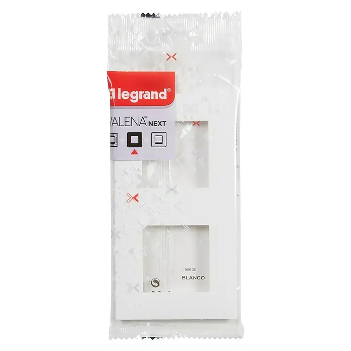 Legrand Valena Next Marco - Blanco, x 2, Plástico, Montaje en la pared - Vista descendente