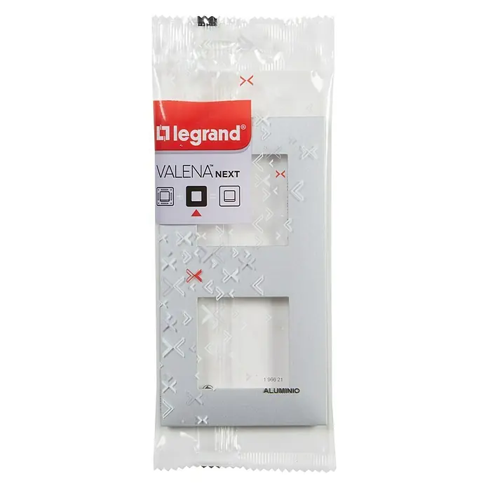 Legrand Valena Next Marco - Aluminio, x 2, Plástico, Montaje en la pared - Vista descendente