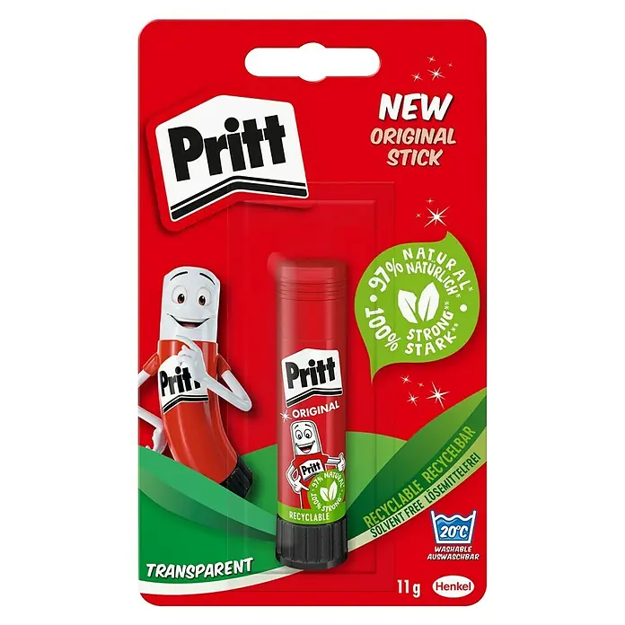 Pritt Klebestift - 11 g, Lösemittelfrei - Vorderansicht