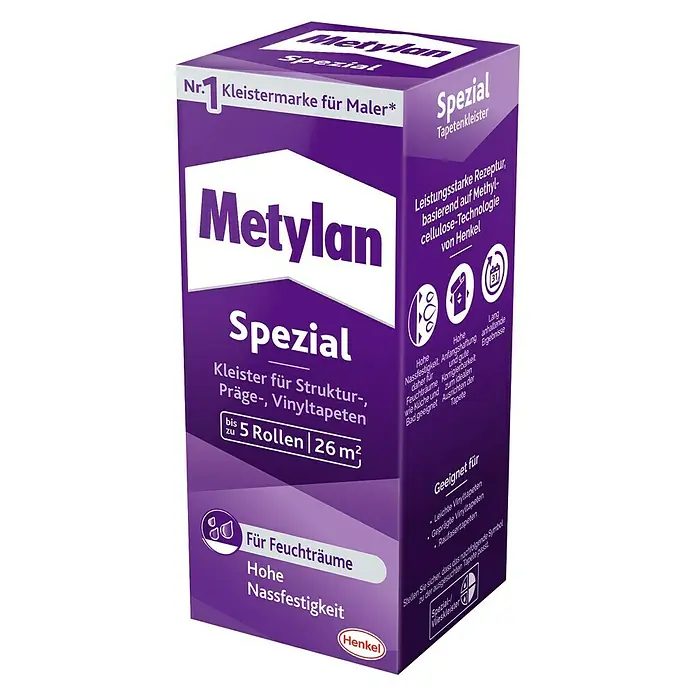 Metylan Tapetenkleister Spezial - 200 g - Diagonale Ansicht