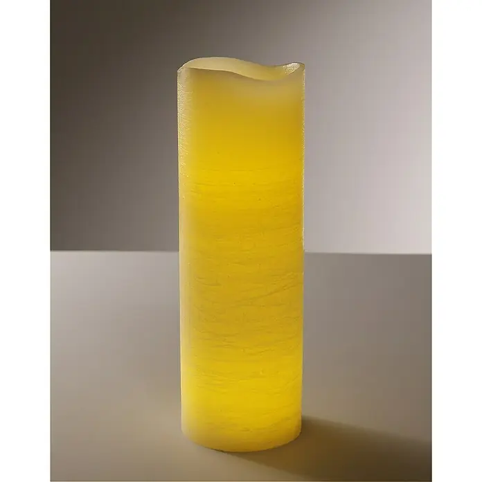 Flower Power LED svijeća - Visina: 30 cm, Promjer: 10 cm, Pravi vosak - Živopisni prikaz