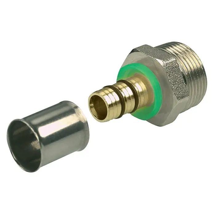 Standard Hidráulica Enlace rosca multicapa MultiStandard M - 16 mm, Rosca exterior: ¾″ - Vista angular