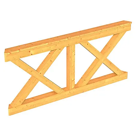 Skan Holz  Brüstungsgeländer Andreaskreuz