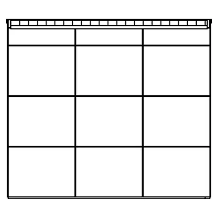 Skan Holz CrossCube Gartenhaus Sydney 2 - B x T: 253 x 169 cm, Holz, 4,28 m², Wandstärke: 10 mm - Skizze