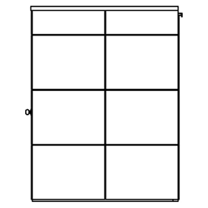 Skan Holz CrossCube Gartenhaus Brisbane 2 - B x T: 253 x 169 cm, Holz, 4,28 m², Wandstärke: 10 mm - Skizze