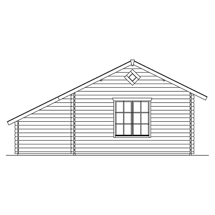 Skan Holz Gartenhaus Esbjerg 3 - B x T: 720 x 660 cm, Holz, 26,92 m² - Skizze