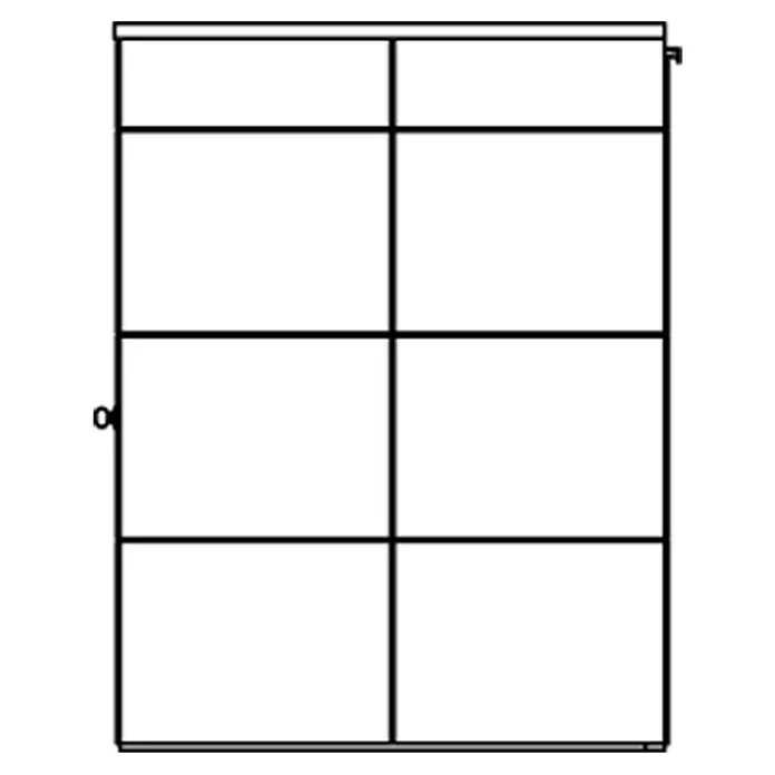 Skan Holz CrossCube Gartenhaus Melbourne 2 - B x T: 253 x 169 cm, Holz, 4,28 m², Wandstärke: 10 mm - Skizze