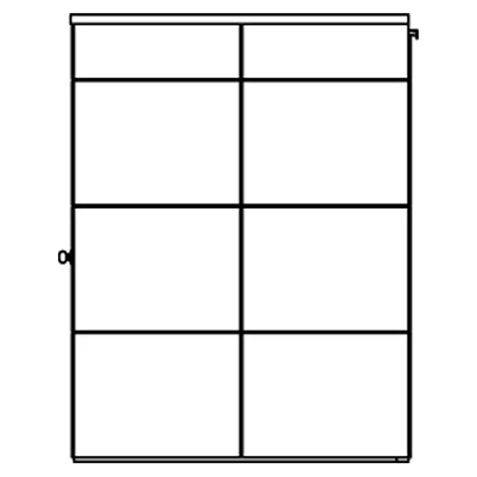 Skan Holz CrossCube Gartenhaus Sydney 2 - B x T: 253 x 169 cm, Holz, 4,28 m², Wandstärke: 10 mm - Skizze