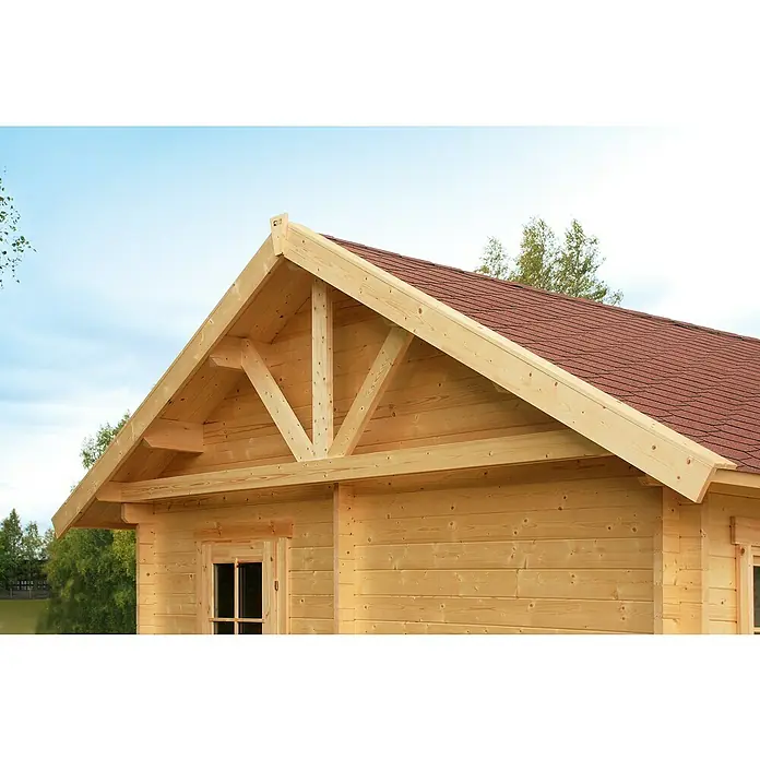 Skan Holz Gartenhaus Bern 4 - B x T: 500 x 740 cm, Holz, 27,72 m², Wandstärke: 45 mm, 19 mm Dachschalung mit Konter- & Dachlattung - Stimmungsaufnahme