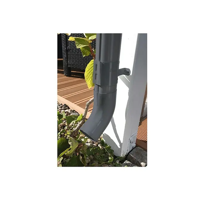 Skan Holz Regenrinne - 324 x 10 x 6 cm, Holz, Anthrazit - Stimmungsaufnahme