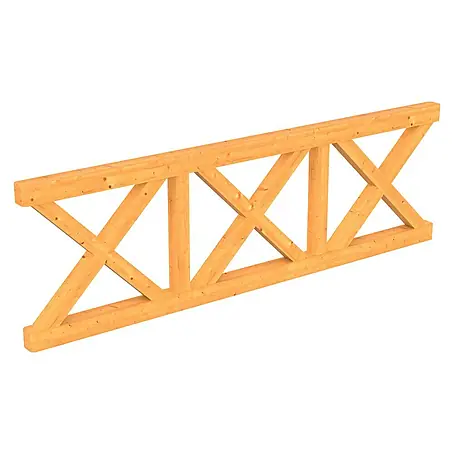 Skan Holz  Brüstungsgeländer Andreaskreuz