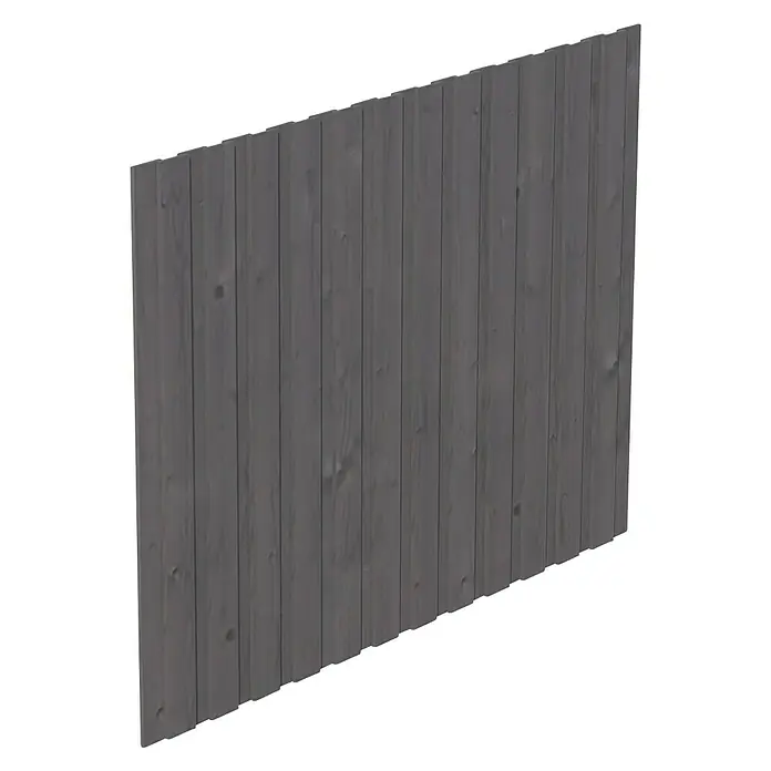 Skan Holz Seitenwand - B x H: 230 x 180 cm, Passend für: Skan Holz Carports, Schiefergrau - Diagonale Ansicht