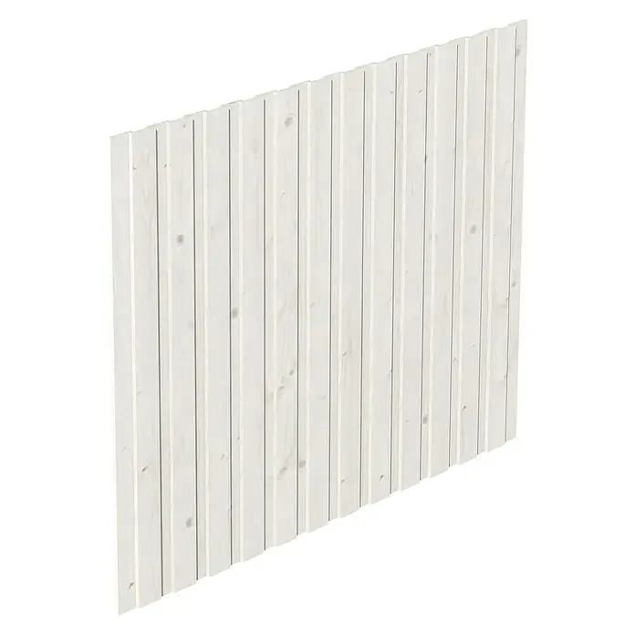 Skan Holz Seitenwand - B x H: 230 x 220 cm, Passend für: Skan Holz Carports, Weiß - Diagonale Ansicht