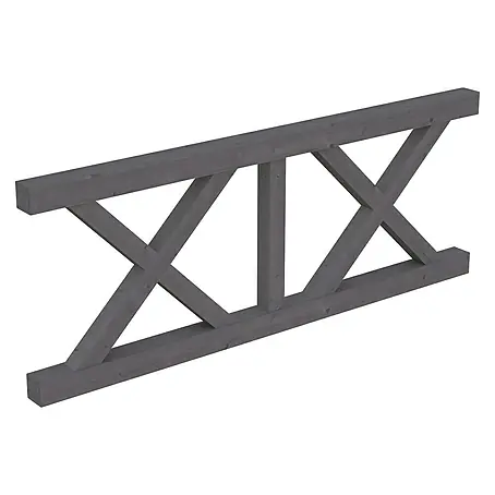 Skan Holz  Brüstungsgeländer Andreaskreuz