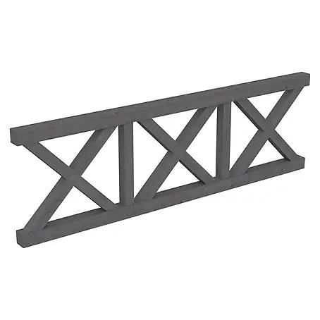 Skan Holz  Brüstungsgeländer Andreaskreuz