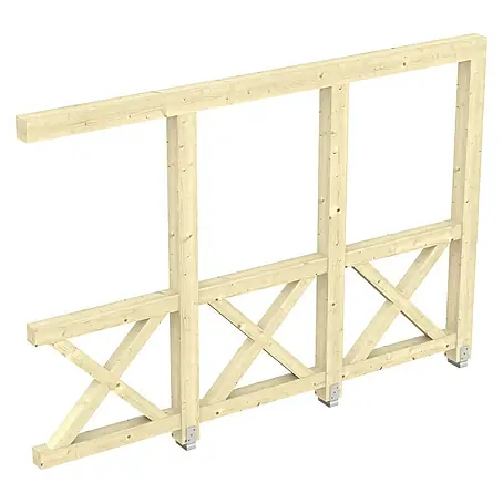 Skan Holz  Seitenwand Andreaskreuz