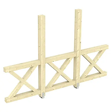 Skan Holz  Seitenwand Andreaskreuz