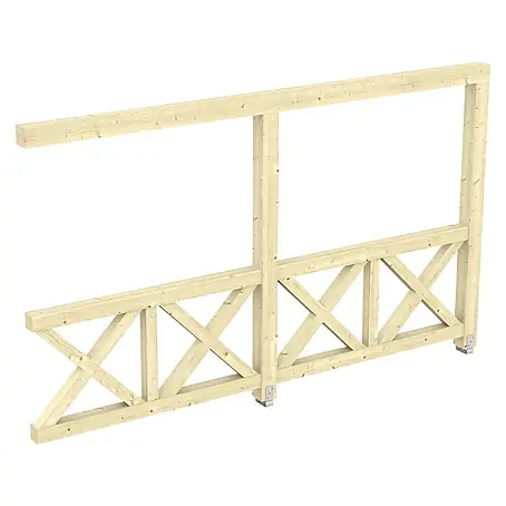 Skan Holz  Seitenwand Andreaskreuz