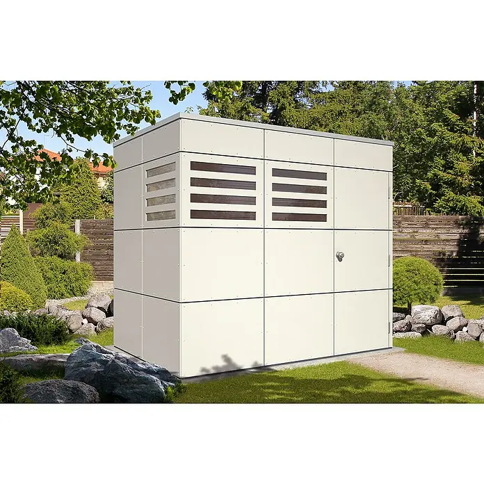 Skan Holz CrossCube Gartenhaus Melbourne 2 - B x T: 253 x 169 cm, Holz, 4,28 m², Wandstärke: 10 mm - Stimmungsaufnahme