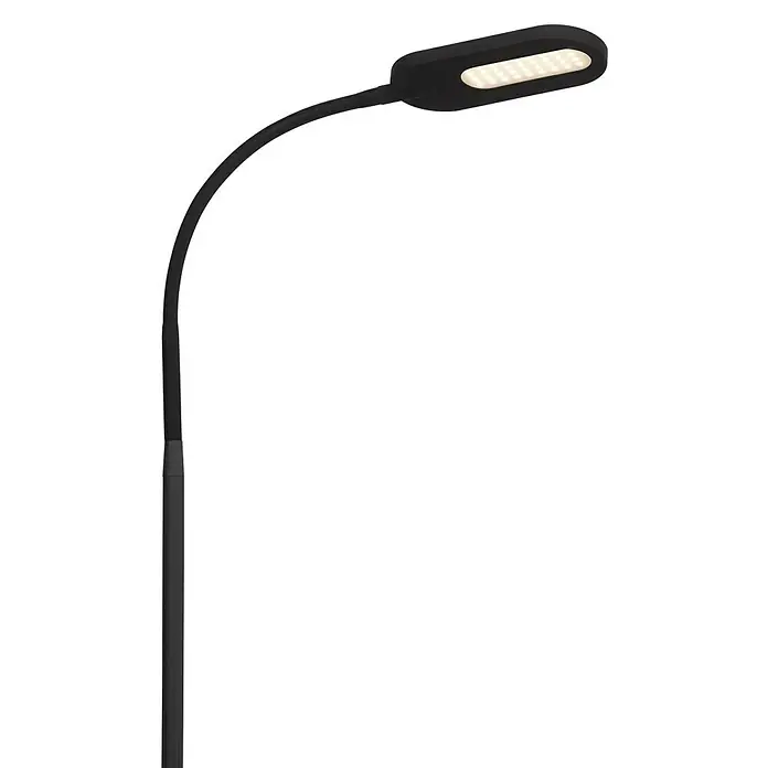 Briloner Podna LED svjetiljka - Visina: 128 cm, Crne boje - Pogled s desne strane