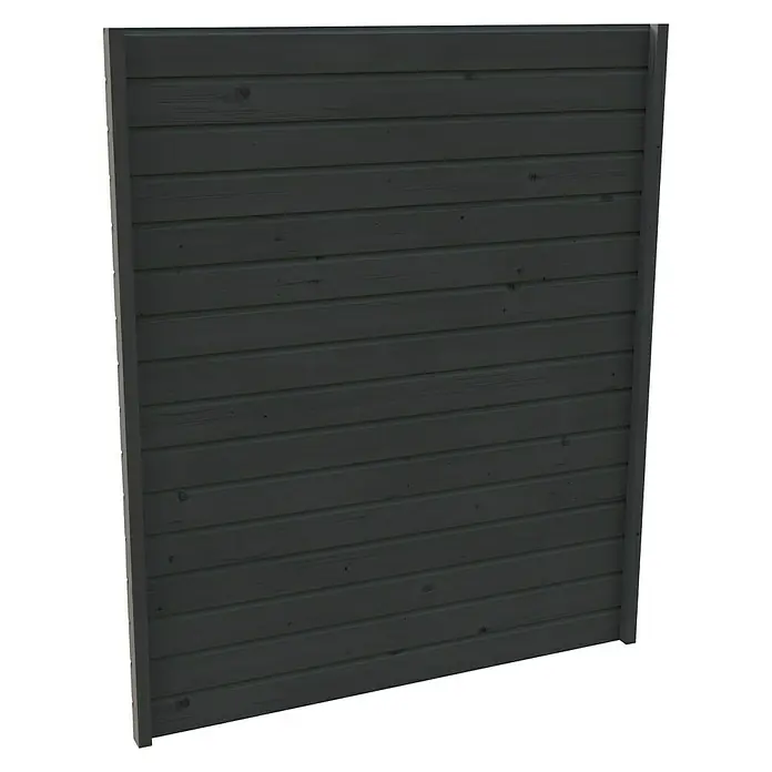 Skan Holz Seitenwand - B x H: 141 x 200 cm, Passend für: Skan Holz Carports, Schiefergrau - Vorderansicht