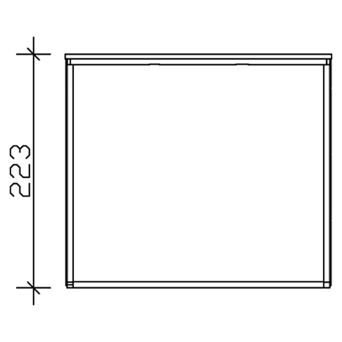 Skan Holz CrossCube Gartenhaus Melbourne 2 - B x T: 253 x 169 cm, Holz, 4,28 m², Wandstärke: 10 mm - Skizze
