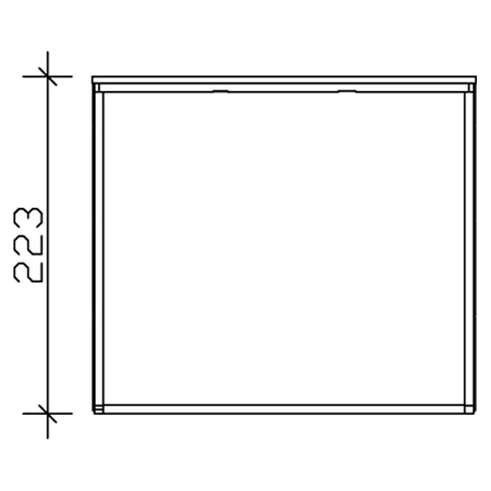 Skan Holz CrossCube Gartenhaus Sydney 3 - B x T: 253 x 253 cm, Holz, 6,4 m², Wandstärke: 10 mm - Skizze