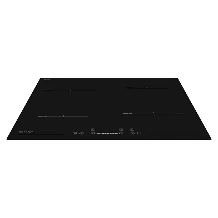 Sharp Kochfeld KH-6IX19NS00-EU - Anzahl Kochfelder: 4 Stk., Induktion, Touch-Control Bedienfeld, Glaskeramik - Diagonale Ansicht