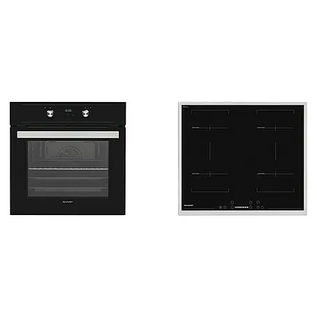 Sharp  Einbauherd-Set SET60DX19B6IX38F