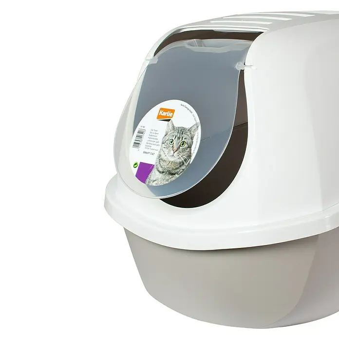Karlie Arenero para gatos SmartCat - 52 x 39 x 41 cm, Plástico, Gris - Primer plano