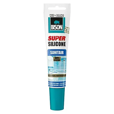 Bison  Siliconenkit Super Silicone Sanitair