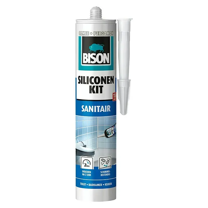 Bison Siliconenkit - 310 ml, Beige - Vooraanzicht