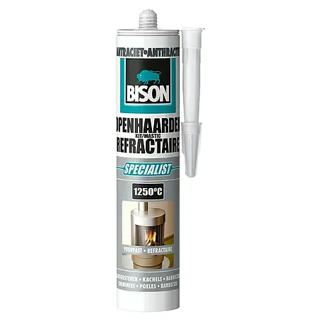 Bison  Afdichtmiddel Openhaardenkit Koker 530 g