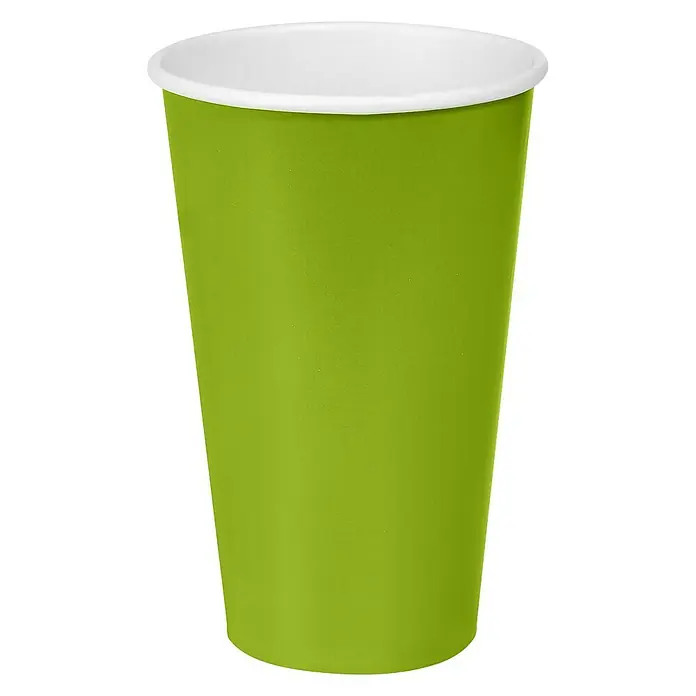Duni Pappbecher - 10 Stk., Fassungsvermögen: 50 cl, Green - Vorderansicht